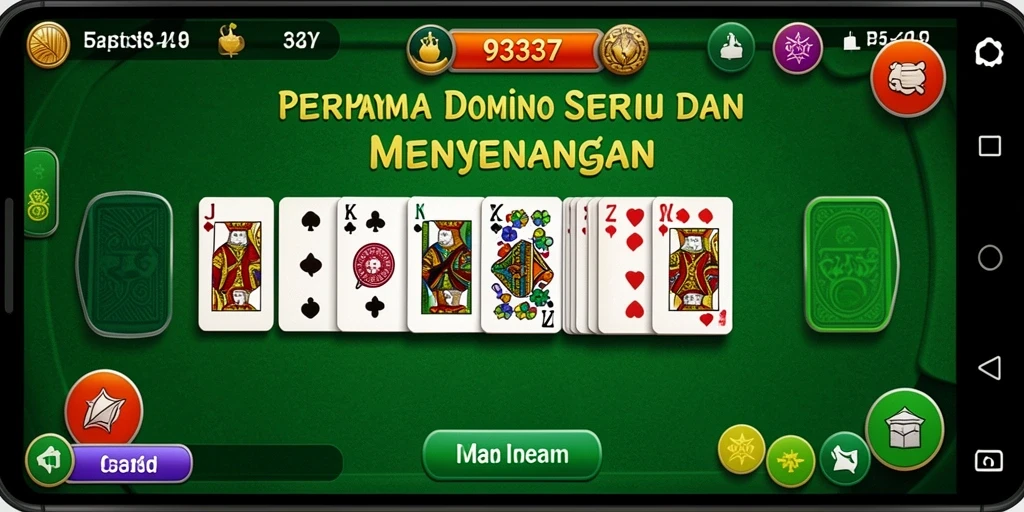 Screenshot gameplay menampilkan aksi seru bermain Domino.