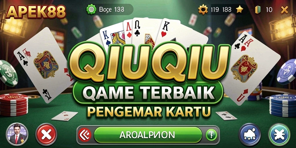 Screenshot APEK88 menunjukkan keseruan permainan QiuQiu.