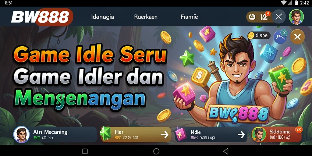 Tampilan gameplay BW888 yang menampilkan elemen Idle yang menarik.