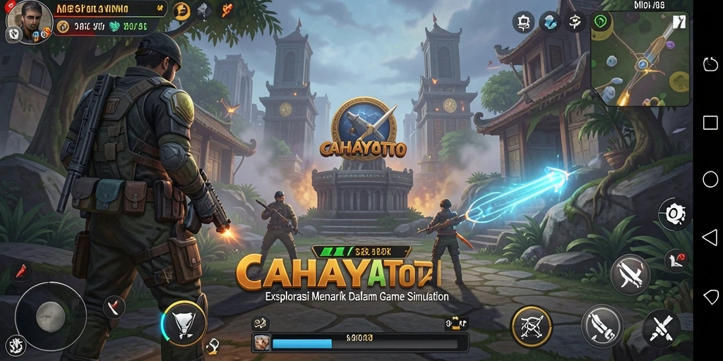 Tampilan gameplay menarik dalam CAHAYATOTO yang penuh warna.