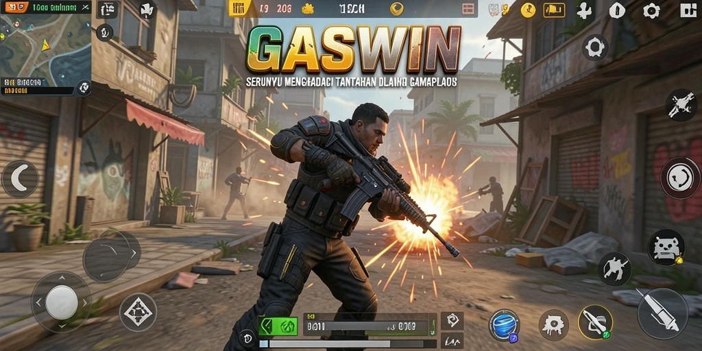 GASWIN menampilkan aksi intens dengan karakter yang beragam dan level menantang.