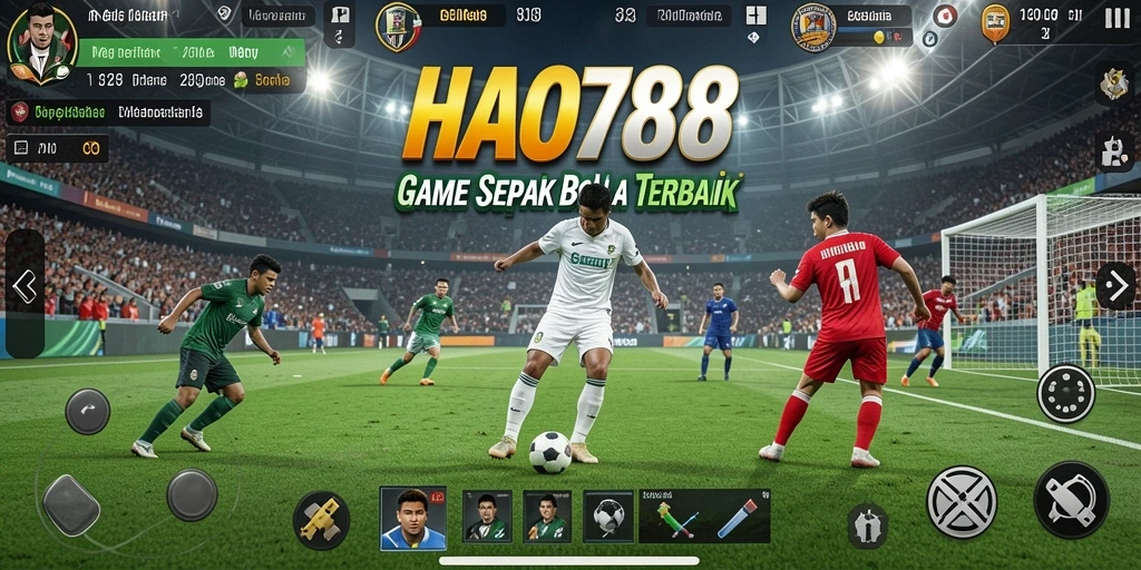Tampilan gameplay <strong>HAO788</strong> yang mendebarkan dengan aksi sepak bola.