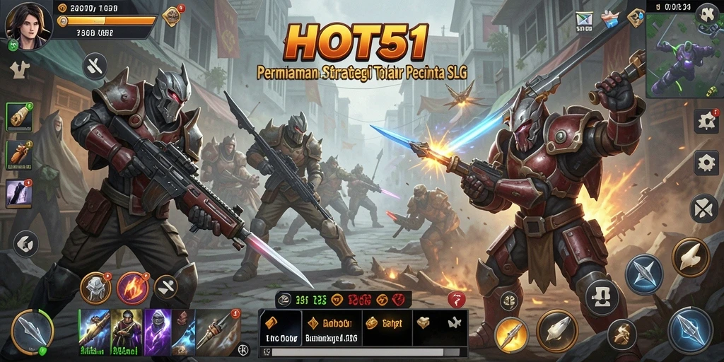 Tampilan menarik dari gameplay HOT51 yang mendebarkan.