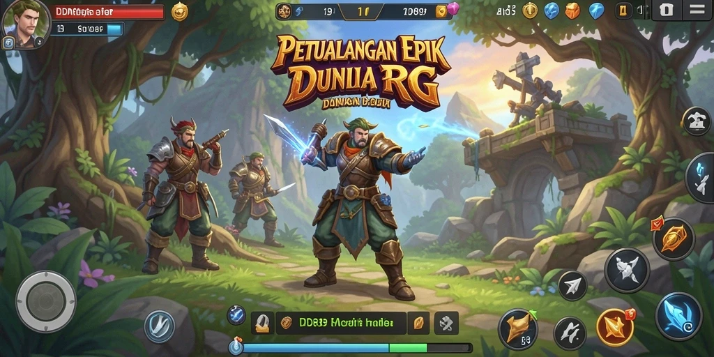 Tampilan epik dalam dunia RPG IDR89 dengan karakter yang memukau.