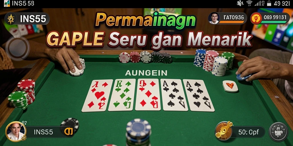 Tampilan gameplay yang seru dan interaktif dalam INS55.
