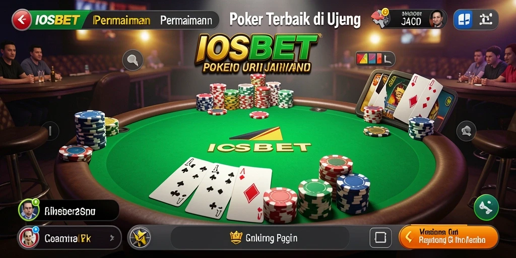 Tampilan permainan Poker yang menarik dan seru di IOSBET.