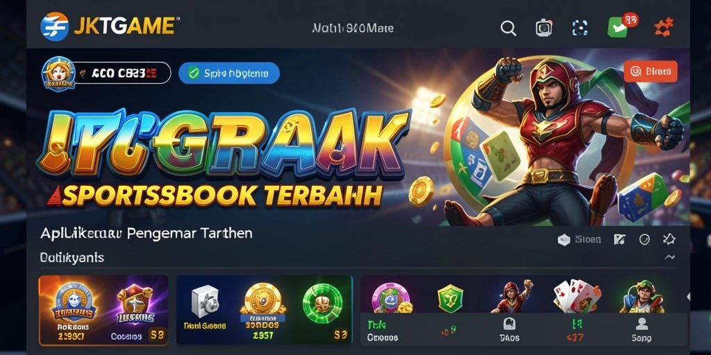 Tampilan antarmuka JKTGAME yang menarik dan mudah digunakan untuk taruhan.
