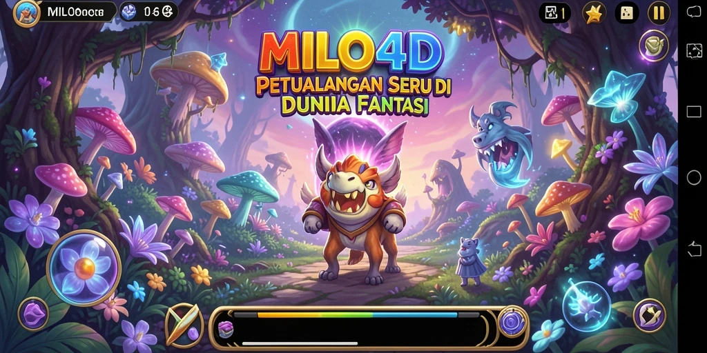 Tampilan mendebarkan dari gameplay petualangan di MILO4D.