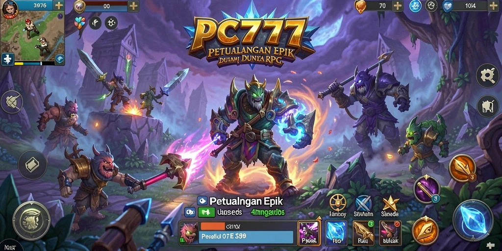 Tangkapan layar dari gameplay <strong>PC777</strong> menampilkan pertarungan epik dan karakter yang menawan.