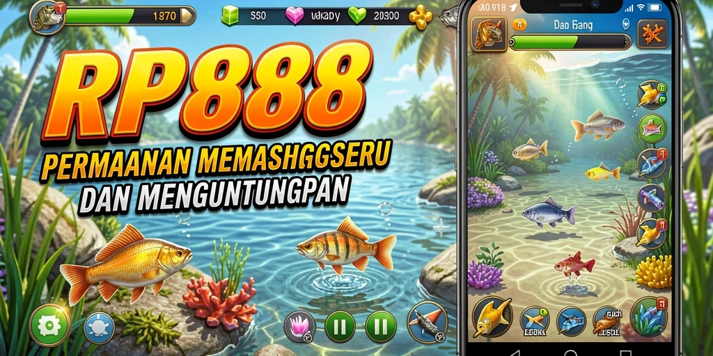 Gameplay menarik RP888 saat memancing ikan berbagai jenis.