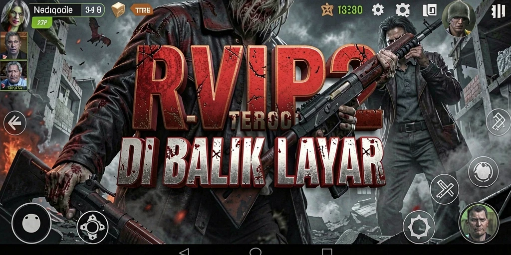 Tampilan gameplay RVIP2 yang menakutkan dan atmosfer yang mencekam.