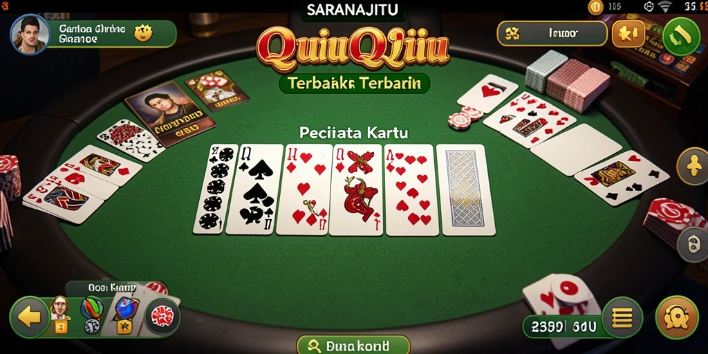 Menampilkan aksi menarik permainan QiuQiu SARANAJITU.