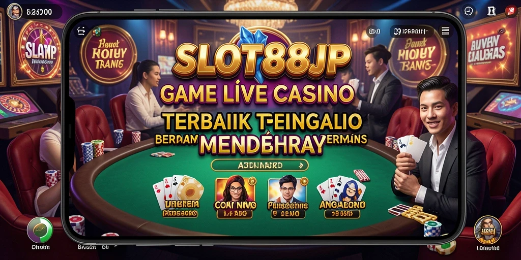 Tampilan gameplay SLOT88JP yang mendebarkan di Live Casino.