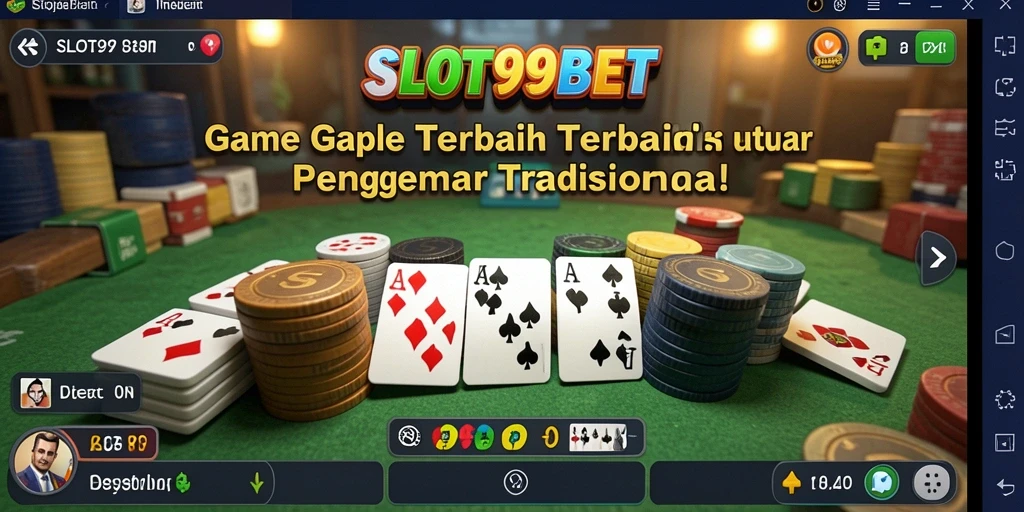Gameplay seru Gaple di SLOT99BET dengan fitur multiplayer.