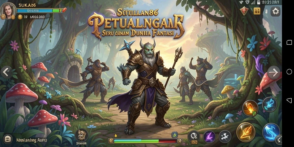 Tampilan gameplay seru dalam petualangan menakjubkan di SUKA86.