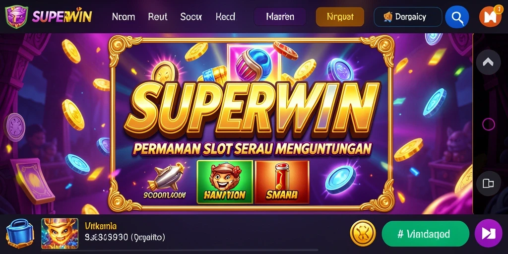 Tampilan gameplay SUPERWIN yang seru dan menantang.